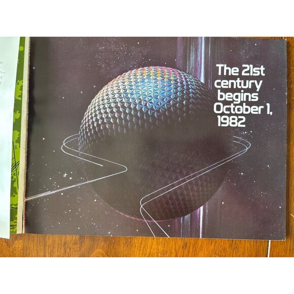 Vintage 1982 Walt Disney World Epcot Center Opening Brochure With Letter - Picture 3 of 9